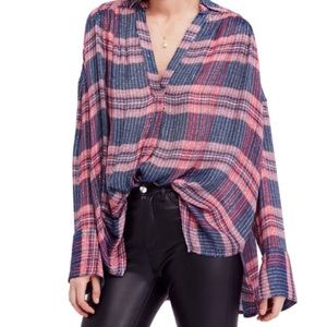 Free People fearless love bell sleeve shirt